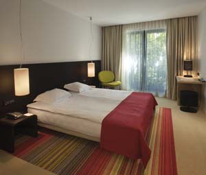 Standard double with queen bed, private facilities (shower), and breakfast